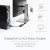 StarTech.com DisplayPort į VGA adapteris – aktyvus DP į VGA keitiklis – 1080p vaizdo įrašas – sertifikuota DisplayPort – DP/DP++ šaltinis į VGA monitoriaus kabelio adapterio dongle – užfiksuojanti DP jungtis