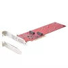 StarTech.com Dviejų M.2 PCIe SSD adapterio plokštė, PCIe x8 / x16 į dvi NVMe arba AHCI M.2 SSD, PCI Express 4.0, 7.8 GBps vienam diskui, reikalinga bifurkacija – suderinama su Windows/Linux