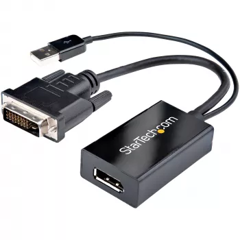 StarTech.com DVI į DisplayPort adapteris - USB maitinimas - 1920 x 1200 - DVI į DisplayPort keitiklis - Vaizdo adapteris - DVI-D į DP
