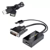 StarTech.com DVI į DisplayPort adapteris - USB maitinimas - 1920 x 1200 - DVI į DisplayPort keitiklis - Vaizdo adapteris - DVI-D į DP
