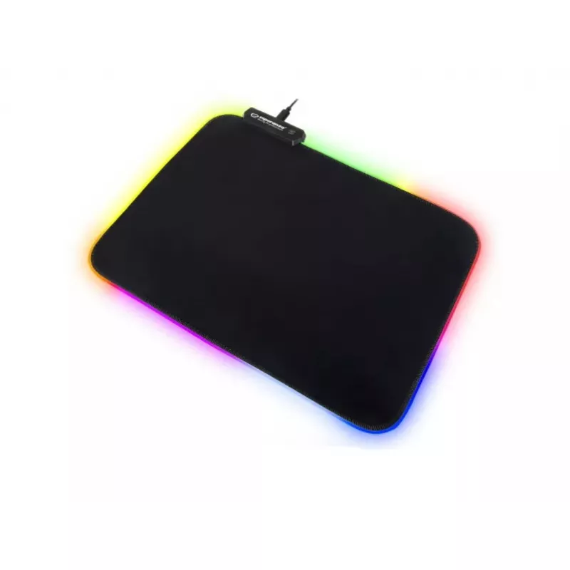 Žaidimų pelės kilimėlis ESPERANZA EGP105 — 350×250 mm, juodas, maitinamas per USB, neslystanti bazė