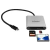 StarTech.com USB 3.0 Flash atminties kelių kortelių skaitytuvas / rašytuvas su USB-C - SD, microSD, CompactFlash