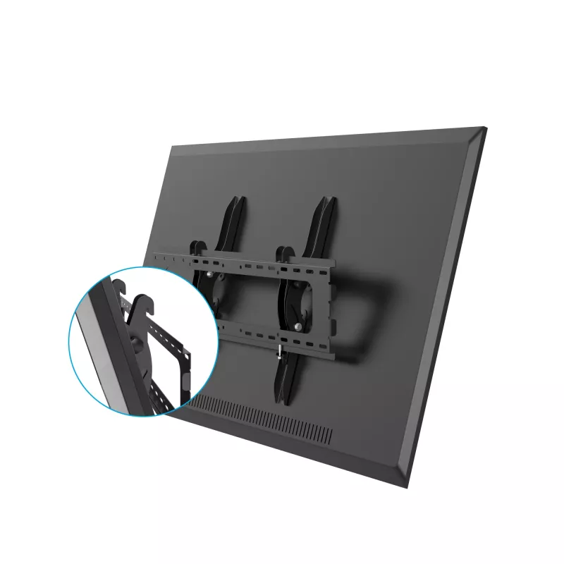 “StarTech.com” plokščiaekranio televizoriaus sieninis laikiklis - pakreipiamas, 81,3 cm (32 colių), 190,5 cm (75 colių), 75 x 75 mm, 600 x 400 mm, -15 - 15°, juodas
