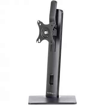 StarTech.com Laisvai Stovintis Viengubas Monitoriaus Laikiklis – Reguliuojamo Aukščio Monitoriaus Stovas – VESA Montuojamiems Ekranams iki 32 colių (15 svarų/7 kg) – Ergonomiškas Monitoriaus Stovas Staliniam Kompiuteriui – Pakreipimas/Pasukimas/Rotacija