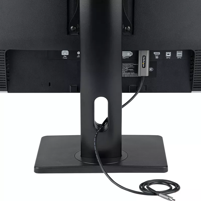 StarTech.com Laisvai Stovintis Viengubas Monitoriaus Laikiklis – Reguliuojamo Aukščio Monitoriaus Stovas – VESA Montuojamiems Ekranams iki 32 colių (15 svarų/7 kg) – Ergonomiškas Monitoriaus Stovas Staliniam Kompiuteriui – Pakreipimas/Pasukimas/Rotacija