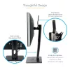 StarTech.com Laisvai Stovintis Viengubas Monitoriaus Laikiklis – Reguliuojamo Aukščio Monitoriaus Stovas – VESA Montuojamiems Ekranams iki 32 colių (15 svarų/7 kg) – Ergonomiškas Monitoriaus Stovas Staliniam Kompiuteriui – Pakreipimas/Pasukimas/Rotacija