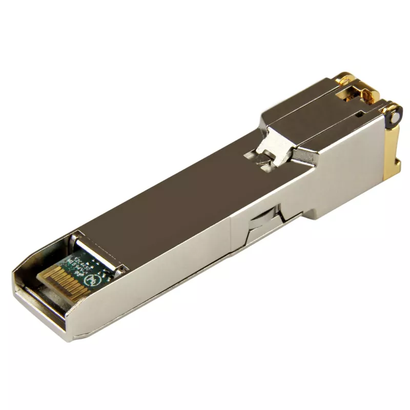 StarTech.com Cisco GLC-T suderinamas SFP siųstuvo-imtuvo modulis - 1000BASE-T~Cisco GLC-T suderinamas SFP modulis - 1000BASE-T - SFP į RJ45 Cat6/Cat5e - 1GE Gigabit Ethernet SFP - RJ-45 100m - Cisco Firepower, ASR920, IE2000