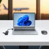 StarTech.com 4 prievadų USB-A šakotuvas, 5 Gbps, maitinamas per magistralę, mažas kelioninis mini USB šakotuvas, kelių prievadų USB 3.0 skirstytuvas, nešiojamasis USB šakotuvas, apsauga nuo viršsrovių (OCP)