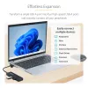 StarTech.com 4 prievadų USB-A šakotuvas, 5 Gbps, maitinamas per magistralę, mažas kelioninis mini USB šakotuvas, kelių prievadų USB 3.0 skirstytuvas, nešiojamasis USB šakotuvas, apsauga nuo viršsrovių (OCP)