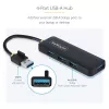 StarTech.com 4 prievadų USB-A šakotuvas, 5 Gbps, maitinamas per magistralę, mažas kelioninis mini USB šakotuvas, kelių prievadų USB 3.0 skirstytuvas, nešiojamasis USB šakotuvas, apsauga nuo viršsrovių (OCP)