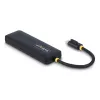 “StarTech.com” 4 prievadų USB-C šakotuvas, 5 Gb/s, USB-C į 4x USB-A, magistralės maitinamas, mažas kelioninis mini šakotuvas, kelių prievadų USB 3.0 skirstytuvas, nešiojamasis šakotuvas, apsauga nuo viršsrovių
