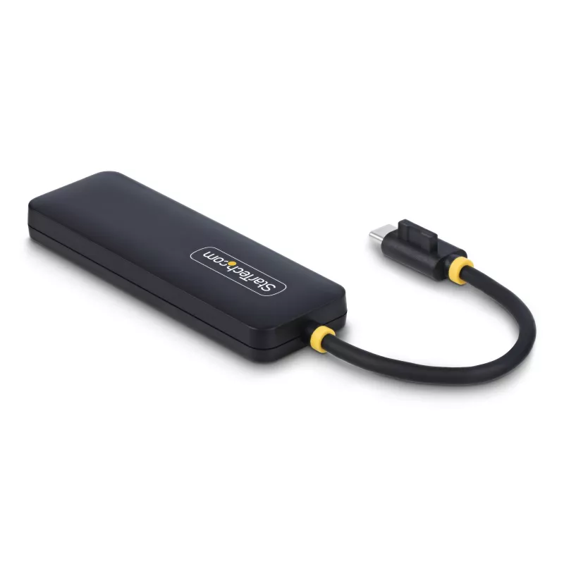 “StarTech.com” 4 prievadų USB-C šakotuvas, 5 Gb/s, USB-C į 4x USB-A, magistralės maitinamas, mažas kelioninis mini šakotuvas, kelių prievadų USB 3.0 skirstytuvas, nešiojamasis šakotuvas, apsauga nuo viršsrovių