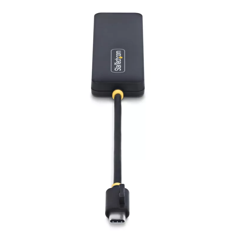 “StarTech.com” 4 prievadų USB-C šakotuvas, 5 Gb/s, USB-C į 4x USB-A, magistralės maitinamas, mažas kelioninis mini šakotuvas, kelių prievadų USB 3.0 skirstytuvas, nešiojamasis šakotuvas, apsauga nuo viršsrovių