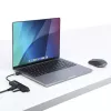 “StarTech.com” 4 prievadų USB-C šakotuvas, 5 Gb/s, USB-C į 4x USB-A, magistralės maitinamas, mažas kelioninis mini šakotuvas, kelių prievadų USB 3.0 skirstytuvas, nešiojamasis šakotuvas, apsauga nuo viršsrovių