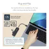 “StarTech.com” 4 prievadų USB-C šakotuvas, 5 Gb/s, USB-C į 4x USB-A, magistralės maitinamas, mažas kelioninis mini šakotuvas, kelių prievadų USB 3.0 skirstytuvas, nešiojamasis šakotuvas, apsauga nuo viršsrovių