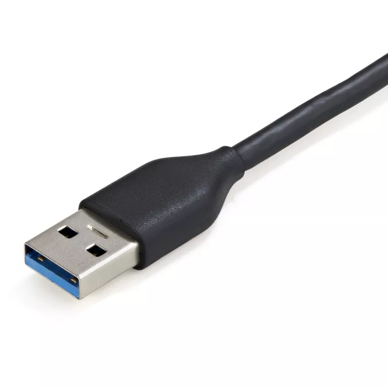 StarTech.com 4 prievadų USB 3.0 šakotuvas – USB-A į 4x USB-A – SuperSpeed 5 Gbps nešiojamas USB 3.2 Gen 1 Type-A šakotuvas – maitinamas per USB magistralę – nešiojamųjų / stalinių kompiuterių USB šakotuvas su ilgu 28 cm kabeliu ir kabelio valdymu