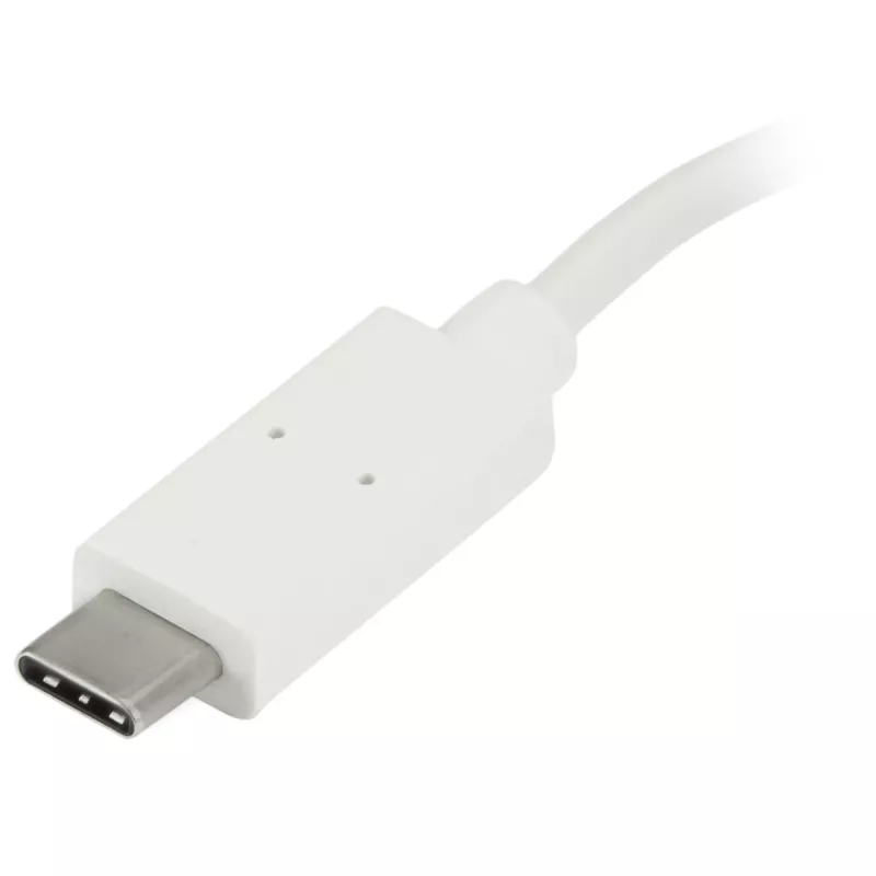 StarTech.com 4 prievadų USB C šakotuvas su 1x USB-C ir 3x USB-A prievadais (SuperSpeed 5 Gbps) - maitinamas per USB magistralę - nešiojamasis / nešiojamojo kompiuterio USB 3.0 adapteris-šakotuvas - USB 3.1 Gen 1 / USB 3.2 Gen 1 Type-C šakotuvas - baltas