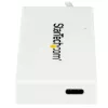 StarTech.com 4 prievadų USB C šakotuvas su 1x USB-C ir 3x USB-A prievadais (SuperSpeed 5 Gbps) - maitinamas per USB magistralę - nešiojamasis / nešiojamojo kompiuterio USB 3.0 adapteris-šakotuvas - USB 3.1 Gen 1 / USB 3.2 Gen 1 Type-C šakotuvas - baltas