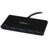 StarTech.com 4 prievadų USB-C šakotuvas su 4 USB Type-A prievadais (USB 3.0 SuperSpeed 5 Gbps) – 60 W maitinimo perdavimo įkrovimas – USB 3.1 Gen 1/USB 3.2 Gen 1 nešiojamojo kompiuterio šakotuvo adapteris – MacBook, Dell