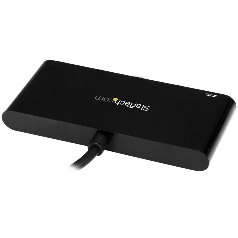 StarTech.com 4 prievadų USB-C šakotuvas su 4 USB Type-A prievadais (USB 3.0 SuperSpeed 5 Gbps) – 60 W maitinimo perdavimo įkrovimas – USB 3.1 Gen 1/USB 3.2 Gen 1 nešiojamojo kompiuterio šakotuvo adapteris – MacBook, Dell