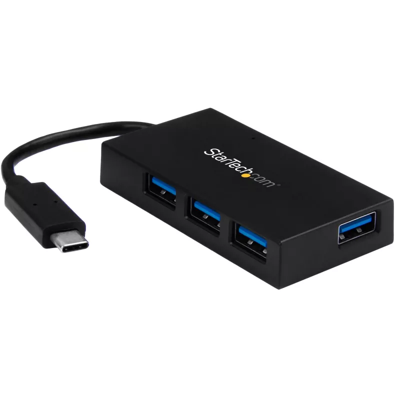 StarTech.com 4 prievadų USB C šakotuvas – USB Type-C šakotuvas su 4x USB-A prievadais (USB 3.0/3.1 Gen 1 SuperSpeed 5 Gbps) – USB magistralės arba savaiminio maitinimo – nešiojamas USB-C į USB-A BC 1.2 įkrovimo šakotuvas su maitinimo adapteriu~4 prievadų USB C šakotuvas – USB Type-C šakotuvas su 4x USB-A prievadais USB 3.0 šakotuvas (5 Gbps) – USB magistralės arba savaiminio maitinimo –…