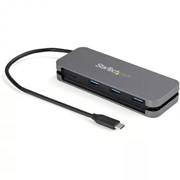 StarTech.com 4 prievadų USB-C šakotuvas – 3x USB-A / 1x USB-C – 5 Gbps USB 3.0 Type-C šakotuvas (3.2/3.1 Gen 1) – maitinamas per magistralę – nešiojamasis USB-C į USB-A adapterio šakotuvas – 28,5 cm (11,2 col.) kabelis su kabelio valdymu~4 prievadų USB-C šakotuvas – 3x USB-A / 1x USB-C – USB 3.0 Type-C šakotuvas – USB 3.2 Gen 1 (5Gbps) – maitinamas per magistralę – nešiojamasis USB-C į USB-A…