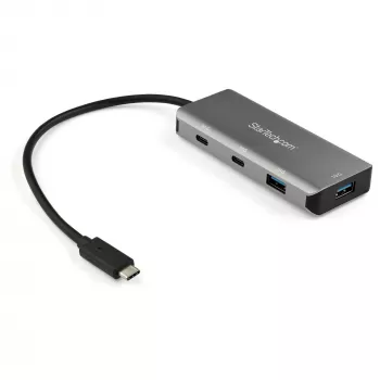 StarTech.com 4 prievadų USB C šakotuvas su 2x USB A ir 2x USB C – SuperSpeed 10Gbps USB Type-C 3.1/3.2 Gen 2 šakotuvas – maitinamas per USB magistralę – nešiojamas USB-C prie USB adapterio šakotuvas – aliuminis – 25 cm (9,8 col.) laidas~4 prievadų USB C šakotuvas su 2x USB A ir 2x USB C – SuperSpeed 10Gbps USB Type-C 3.2 Gen 2 šakotuvas – maitinamas per USB magistralę – nešiojamas USB-C prie USB…