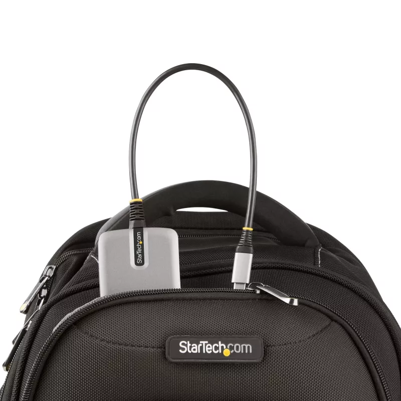 StarTech.com 4 prievadų USB-C šakotuvas su USB-C DP alt. režimo vaizdo išvestimi 4K 60Hz - 3x USB-A, 1x USB Type-C, 100W maitinimo tiekimas, USB 3.2 10Gbps, 30 cm laidas, nešiojamas USB šakotuvas