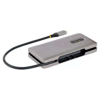 StarTech.com 4 prievadų USB-C šakotuvas - 1x USB-A ir 3x USB-C prievadai - USB 3.2 Gen 2 (10 Gbps) - maitinamas per magistralę - USB Type C šakotuvas su 12,6 col. / 32 cm apvyniojamu kabeliu - nešiojamasis USB-C į USB-A šakotuvas