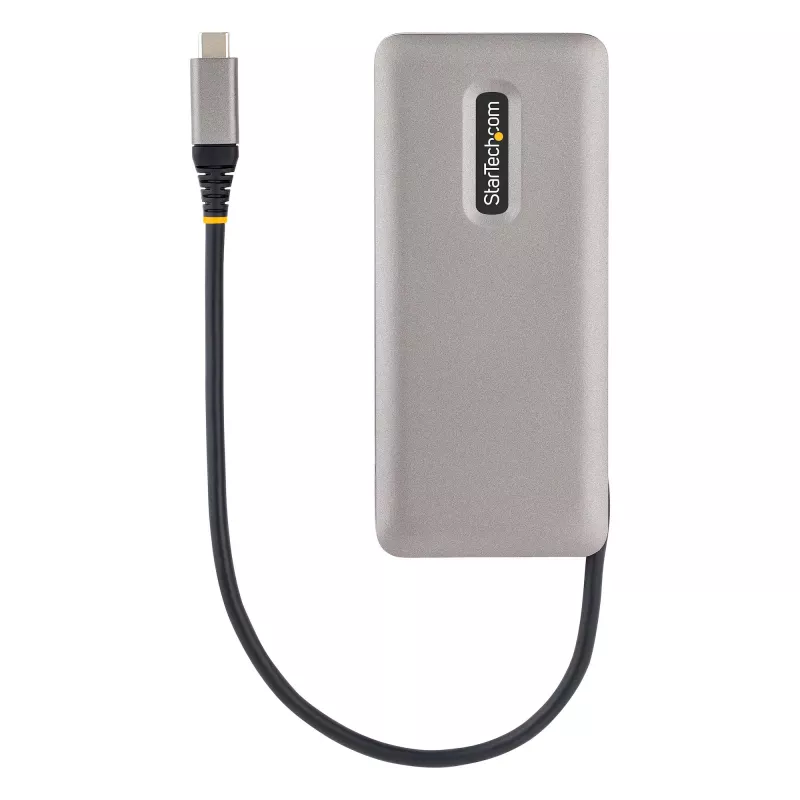 StarTech.com 4 prievadų USB-C šakotuvas - 1x USB-A ir 3x USB-C prievadai - USB 3.2 Gen 2 (10 Gbps) - maitinamas per magistralę - USB Type C šakotuvas su 12,6 col. / 32 cm apvyniojamu kabeliu - nešiojamasis USB-C į USB-A šakotuvas