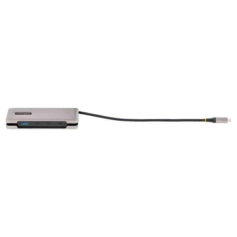 StarTech.com 4 prievadų USB-C šakotuvas - 1x USB-A ir 3x USB-C prievadai - USB 3.2 Gen 2 (10 Gbps) - maitinamas per magistralę - USB Type C šakotuvas su 12,6 col. / 32 cm apvyniojamu kabeliu - nešiojamasis USB-C į USB-A šakotuvas