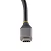 StarTech.com 4 prievadų USB-C šakotuvas, 4x USB-C prievadai, USB 3.2 Gen 2 (10 Gbit/s) – Nešiojamas USB C šakotuvas su 100 W maitinimo perdavimu – USB Type C šakotuvas su 12,6 col. / 32 cm apvyniojamu kabeliu
