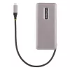 StarTech.com 4 prievadų USB-C šakotuvas, 4x USB-C prievadai, USB 3.2 Gen 2 (10 Gbit/s) – Nešiojamas USB C šakotuvas su 100 W maitinimo perdavimu – USB Type C šakotuvas su 12,6 col. / 32 cm apvyniojamu kabeliu