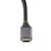 StarTech.com 4 prievadų USB-C šakotuvas, 4x USB-C prievadai, USB 3.2 Gen 2 (10 Gbit/s) – Nešiojamas USB C šakotuvas su 100 W maitinimo perdavimu – USB Type C šakotuvas su 12,6 col. / 32 cm apvyniojamu kabeliu