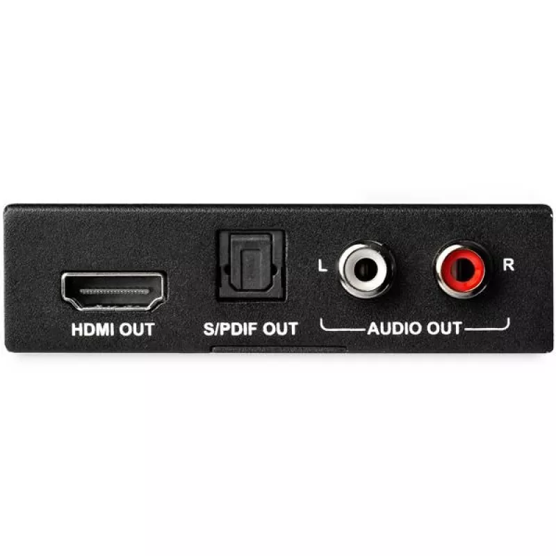 StarTech.com 4K HDMI garso ištraukiklis su 4K 60Hz palaikymu, Juoda, 4096 x 2160 pikselių, 1280 x 720,1920 x 1080,1920 x 1200,3840 x 2160,4096 x 2160, 60 Hz, 5.1 kanalai, HDMI