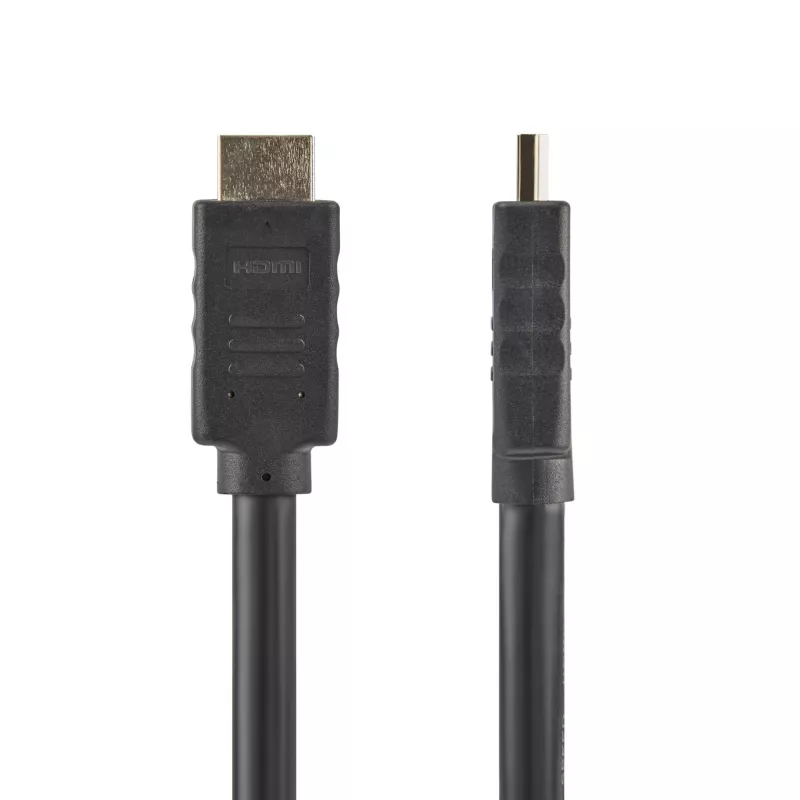 StarTech.com 30 pėdų (10 m) HDMI 2.0 laidas – 4K 60 Hz aktyvus HDMI laidas – CL2 įvertinimas, skirtas montavimui sienoje – ilgas patvarus didelės spartos UHD HDMI laidas – HDR, 18 Gb/s – kištukas į kištuką laidas – juodas