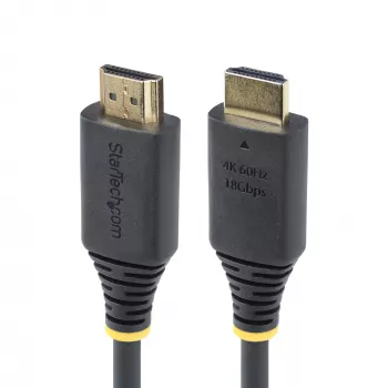 StarTech.com 30 cm (1 pėd.) didelės spartos HDMI laidas, 4K 60 Hz / 1440p 144 Hz, HDR10/HDCP 2.2/ARC, 18 Gbps, UHD HDMI 2.0 laidas televizoriui / monitoriui / ekranui, TPE apvalkalas