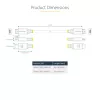 StarTech.com 30 cm (1 pėd.) didelės spartos HDMI laidas, 4K 60 Hz / 1440p 144 Hz, HDR10/HDCP 2.2/ARC, 18 Gbps, UHD HDMI 2.0 laidas televizoriui / monitoriui / ekranui, TPE apvalkalas