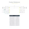 StarTech.com 3m (10ft) Premium sertifikuotas didelės spartos HDMI kabelis, 4K 60Hz/1440p 144Hz, HDR10/HDCP 2.2/ARC, 18Gbps, UHD HDMI 2.0 laidas televizoriui / monitoriui / ekranui, TPE apvalkalas