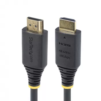 StarTech.com 4m (13ft) Premium sertifikuotas didelės spartos HDMI laidas, 4K 60Hz/1440p 144Hz, HDR10/HDCP 2.2/ARC, 18Gbps, UHD HDMI 2.0 laidas televizoriui/monitoriui/ekranui, TPE apvalkalas