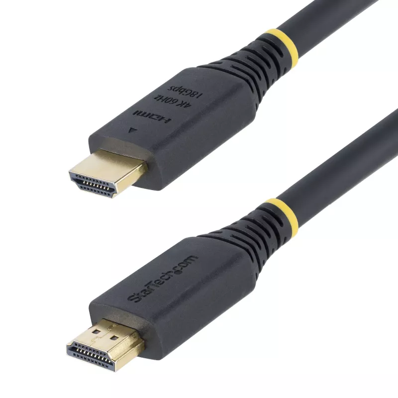 StarTech.com 7m (22.9ft) Premium sertifikuotas didelės spartos HDMI laidas, 4K 60Hz/1440p 144Hz, HDR10/HDCP 2.2/ARC, 18Gbps, UHD HDMI 2.0 laidas televizoriui/monitoriui/ekranui, TPE apvalkalas