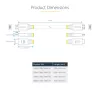 StarTech.com 7m (22.9ft) Premium sertifikuotas didelės spartos HDMI laidas, 4K 60Hz/1440p 144Hz, HDR10/HDCP 2.2/ARC, 18Gbps, UHD HDMI 2.0 laidas televizoriui/monitoriui/ekranui, TPE apvalkalas