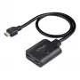 StarTech.com 2 prievadų HDMI dalytuvas, 4K 60Hz HDMI 2.0 vaizdas, 4K HDMI dalytuvas 1 į 2 išvestis, 1x2 HDMI ekrano/išvesties dalytuvas, HDR/HDCP, 20 colių (50 cm) įmontuotas HDMI kabelis