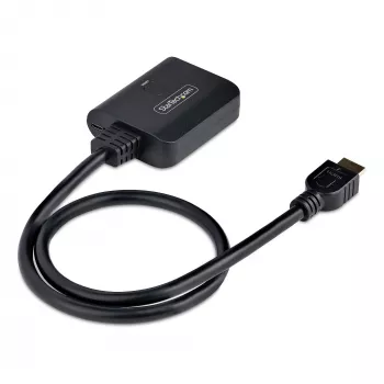 StarTech.com 2 prievadų HDMI dalytuvas, 4K 60Hz HDMI 2.0 vaizdas, 4K HDMI dalytuvas 1 į 2 išvestis, 1x2 HDMI ekrano/išvesties dalytuvas, HDR/HDCP, 20 colių (50 cm) įmontuotas HDMI kabelis