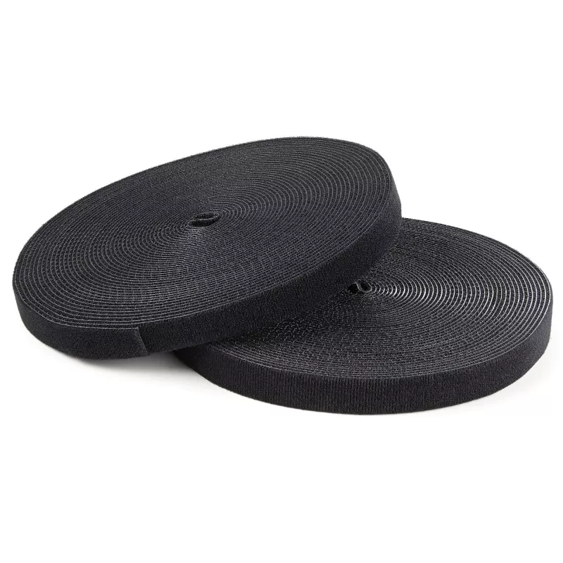 StarTech.com 100ft Hook and Loop Roll - Cut-to-Size Reusable kabelis Ties - Bulk Industrial Wire Fastener Tape /Adjustable Fabric Wraps Juoda / Resuable Self Gripping kabelis Management Straps