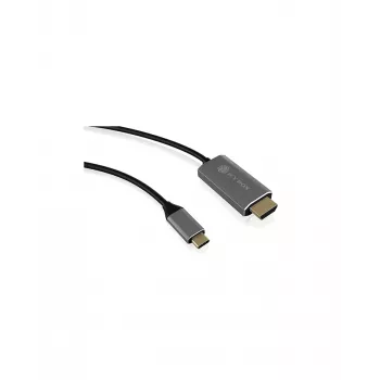 ICY BOX IB-CB020-C HDMI kabelis 1,8 m HDMI A tipo (standartinis) juoda, sidabrinė