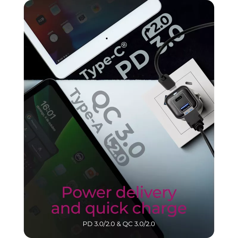 ICY BOX IB-PS1020-PD Universal Juoda AC Fast charging Indoor