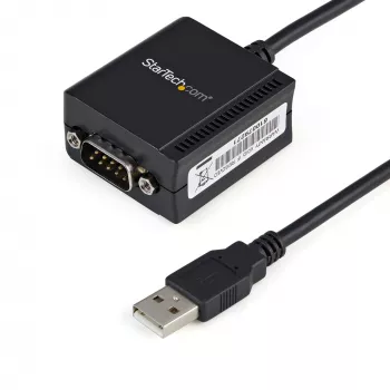 StarTech.com 1 prievado FTDI USB į nuoseklųjį RS232 adapterio kabelis su COM išlaikymu