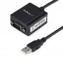 StarTech.com 1 prievado FTDI USB į nuoseklųjį RS232 adapterio kabelis su COM išlaikymu