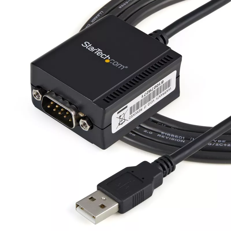 StarTech.com 1 prievado FTDI USB į nuoseklųjį RS232 adapterio kabelis su COM išlaikymu